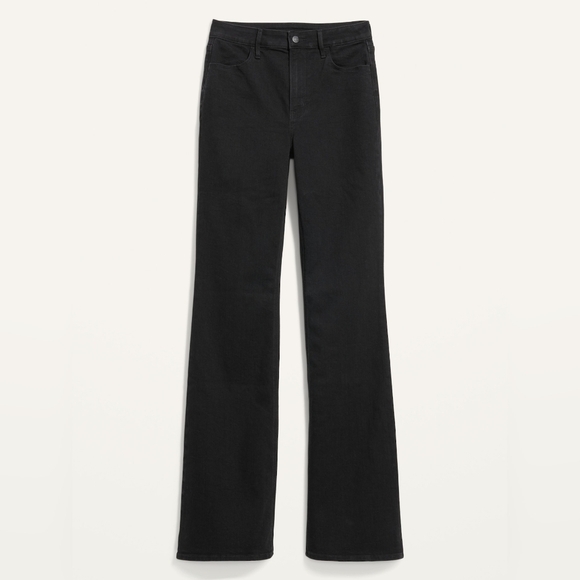 28 - Old Navy | Extra High-Waisted 360° Stretch Trouser Flare Black Jeans - Picture 4 of 4